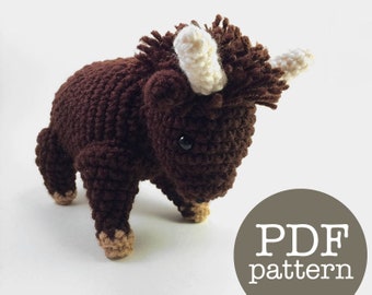 Buffalo Plush PDF Crochet Pattern