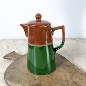 Vintage Coffee Pot - a 1950s Staffordshire earthenware Coffee Pot