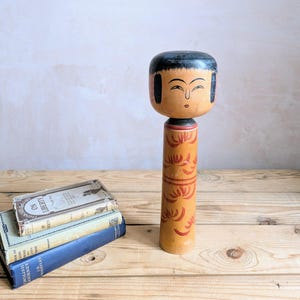 Vintage Japanese Kokeshi Doll C1950 larger size