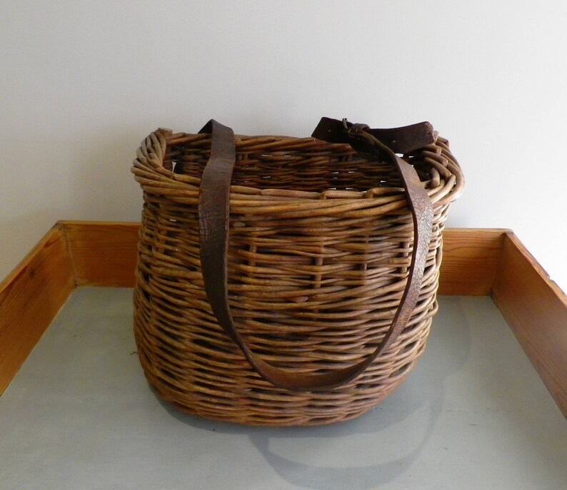 Vintage mimbre pesca Creel cesta de pesca vintage cesta | Etsy