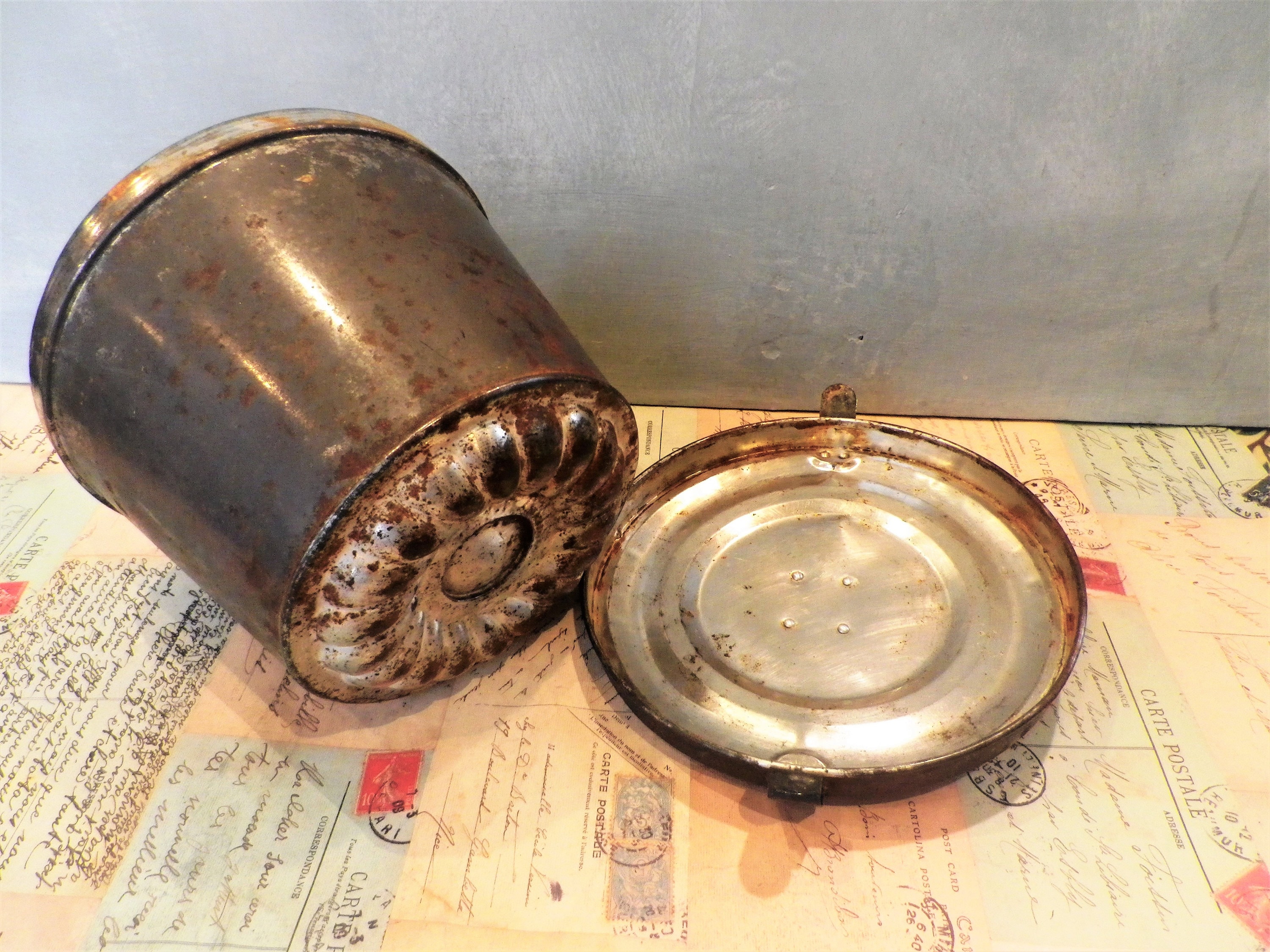 Vintage German Bundt Cake Baking Tin Metal Tins Etsy