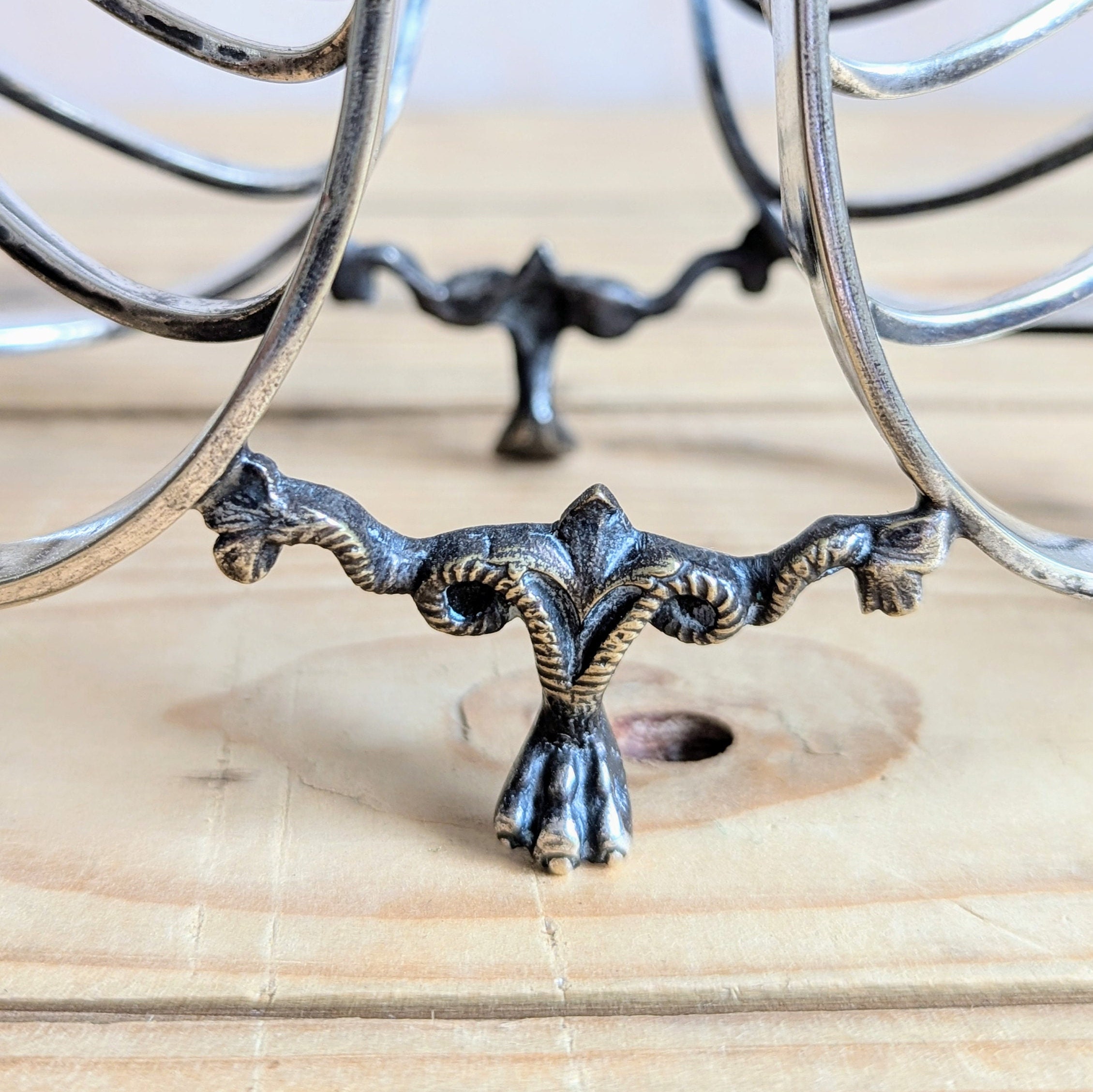 Victorian Silver Plated Toast Rack, Movement Rams Head Feet - Etsy