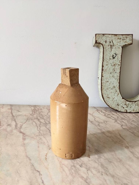 A Large Antique Stoneware 'doulton Lambeth' Bottle Etsy UK