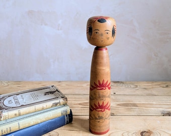 Vintage Japanse Kokeshi-pop C 1950