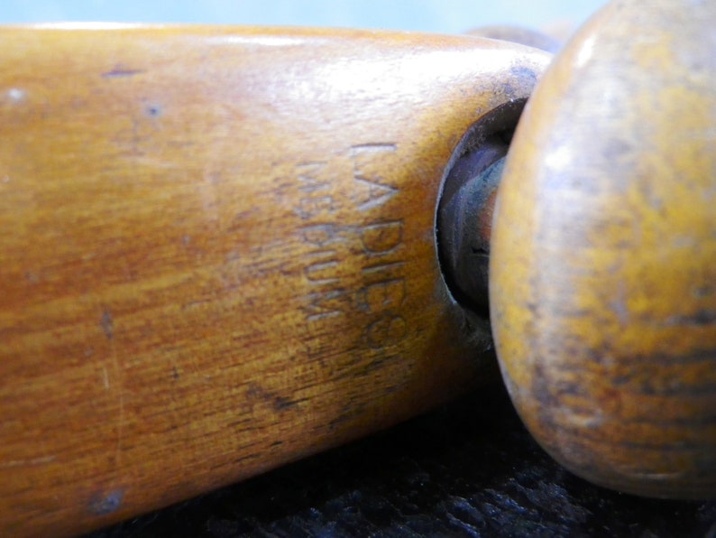 treen wooden shoe lasts shoe tree A pair of antique Watts/' Patent Shoe Stretchers