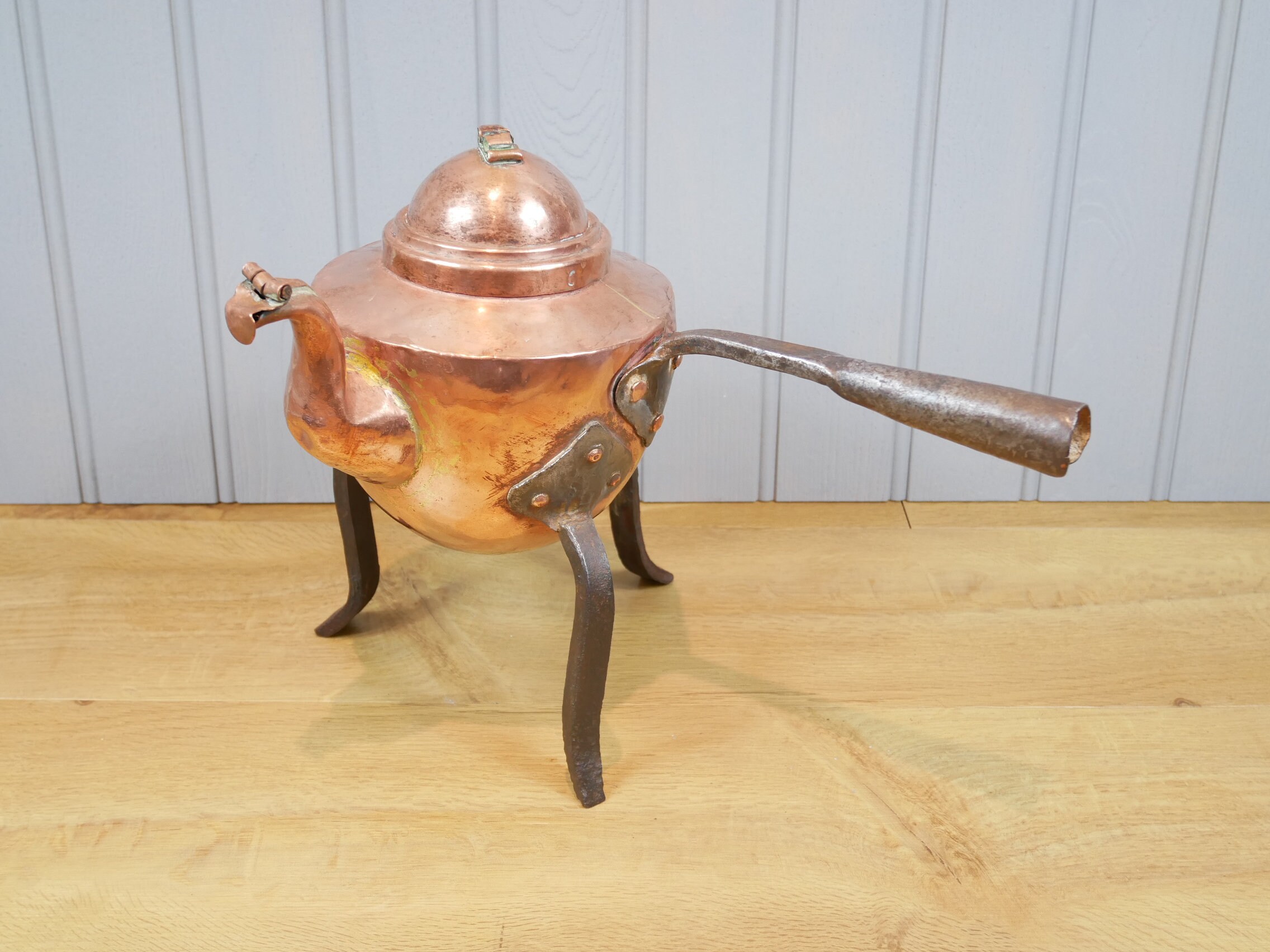 Antique Swedish Copper Kettle Rustic Foklkart Tea Kettle Etsy UK