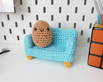 Schema per realizzare un divano-patata all'uncinetto amigurumi (schema in PDF)