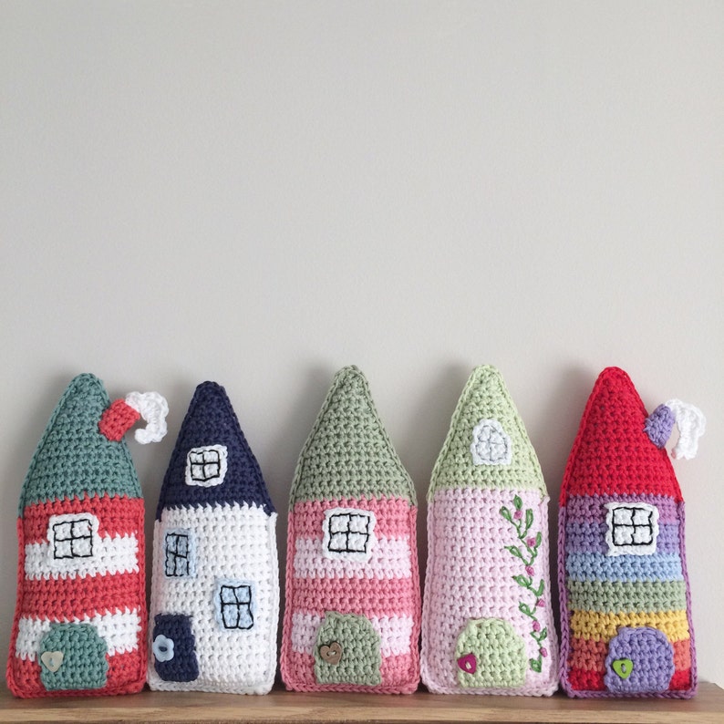 Little Folk House PDF Crochet Pattern Crochet House Crochet Home image 1