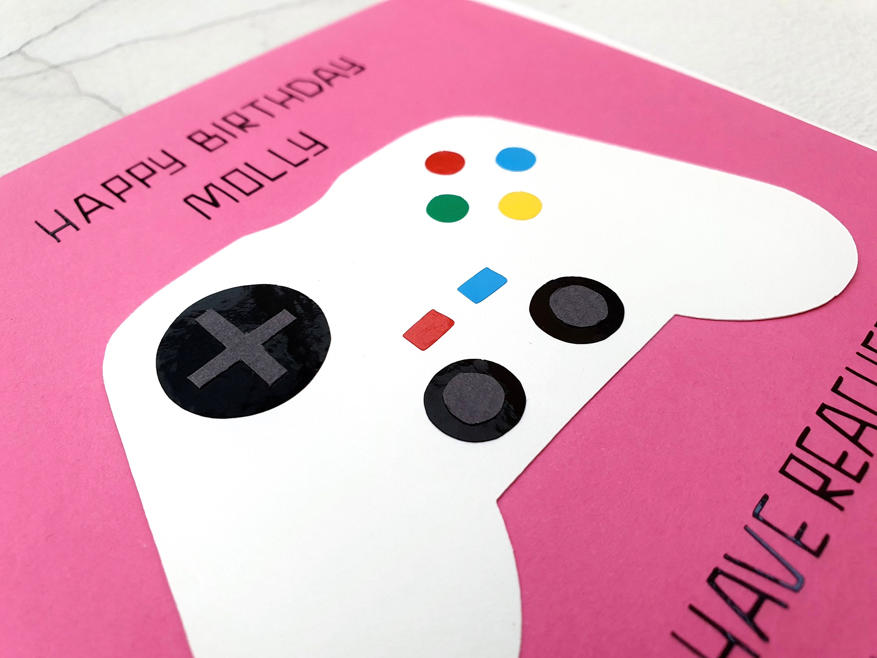 Girls Gaming Card PS4 Card PS5 Birthday Card Birthday | Etsy UK