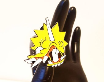 Lisa Needs Braces 1.5" Simpsons Soft Enamel Pin