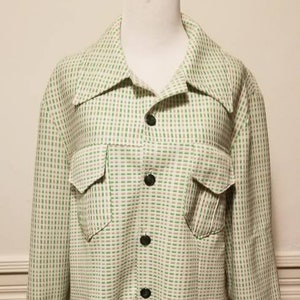 60&#39;s Vintage Bright Green Retro Mod Blazer