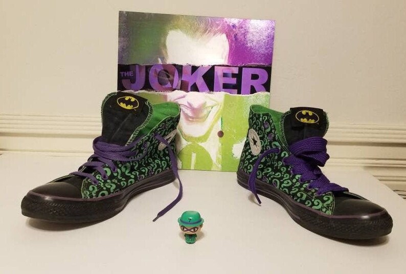 riddler converse high tops