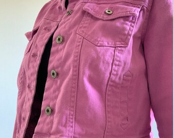 pink denim jacket canada