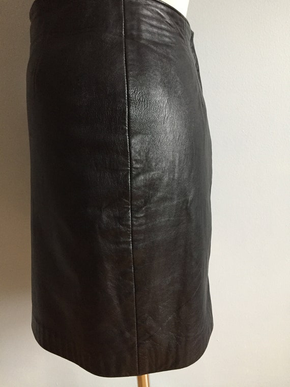 2000's 'The Olde Hide House Acton' Black Leather … - image 7