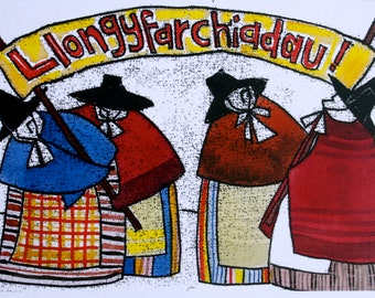 Cerdyn ‘Llongyfarchiadau’ - Welsh 'Congratulations' card