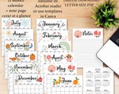 2026–2027 Academic Calendar Printable, School Year Planner, Student & Teacher Calendar, Monthly Organizer, Back to School Planner, digital