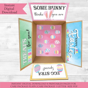 Care package labels, Easter package labels| deployment care package, college care package | Instant Download pdf letter size