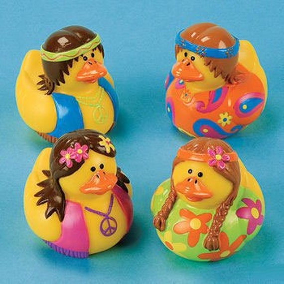 hippie rubber ducks