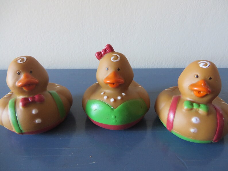 Gingerbread rubber ducks gag gifts rubber ducks duckies Etsy