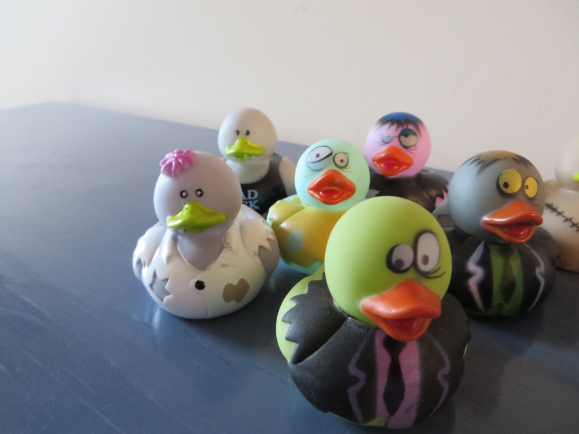 8 Zombie rubber ducks Great for your Walking Etsy