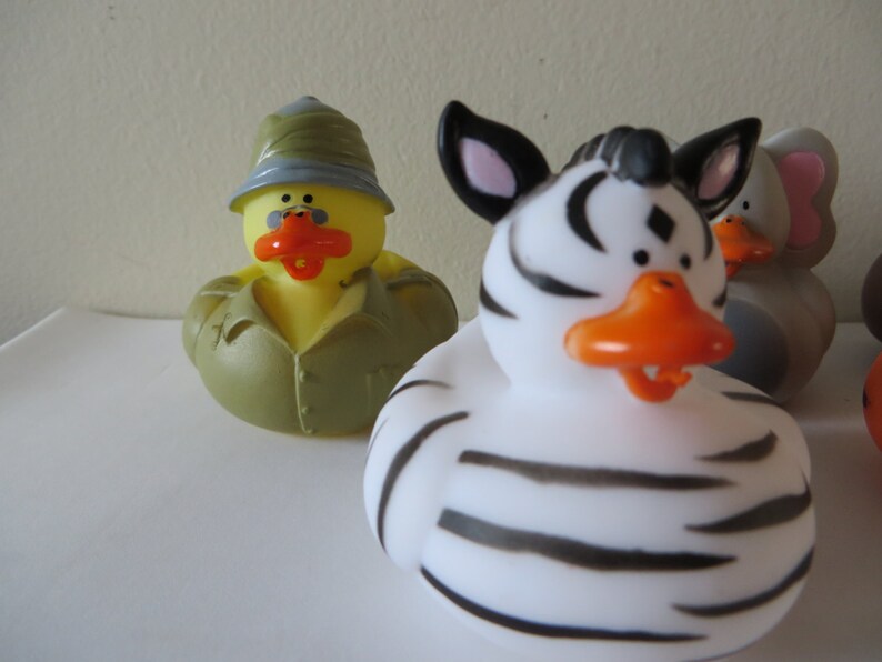 Safari Rubber Ducks. Lion Elephant Zebra Hunter Get Wild Etsy