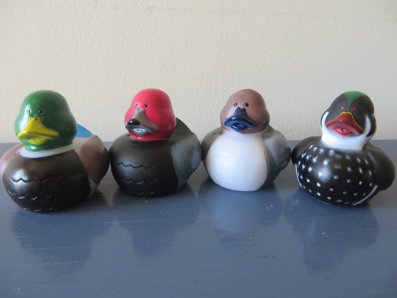 Decoy rubber ducks these duckies almost look real gag | Etsy
