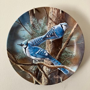 Vintage Collector’s Plate, “The Blue Jay”