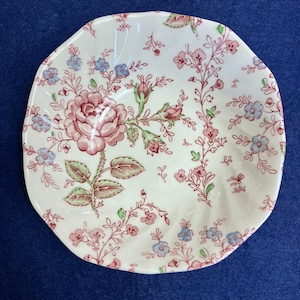 bol de céréales vintage Johnson Bros. &quot;Rose Chintz Pink&quot;