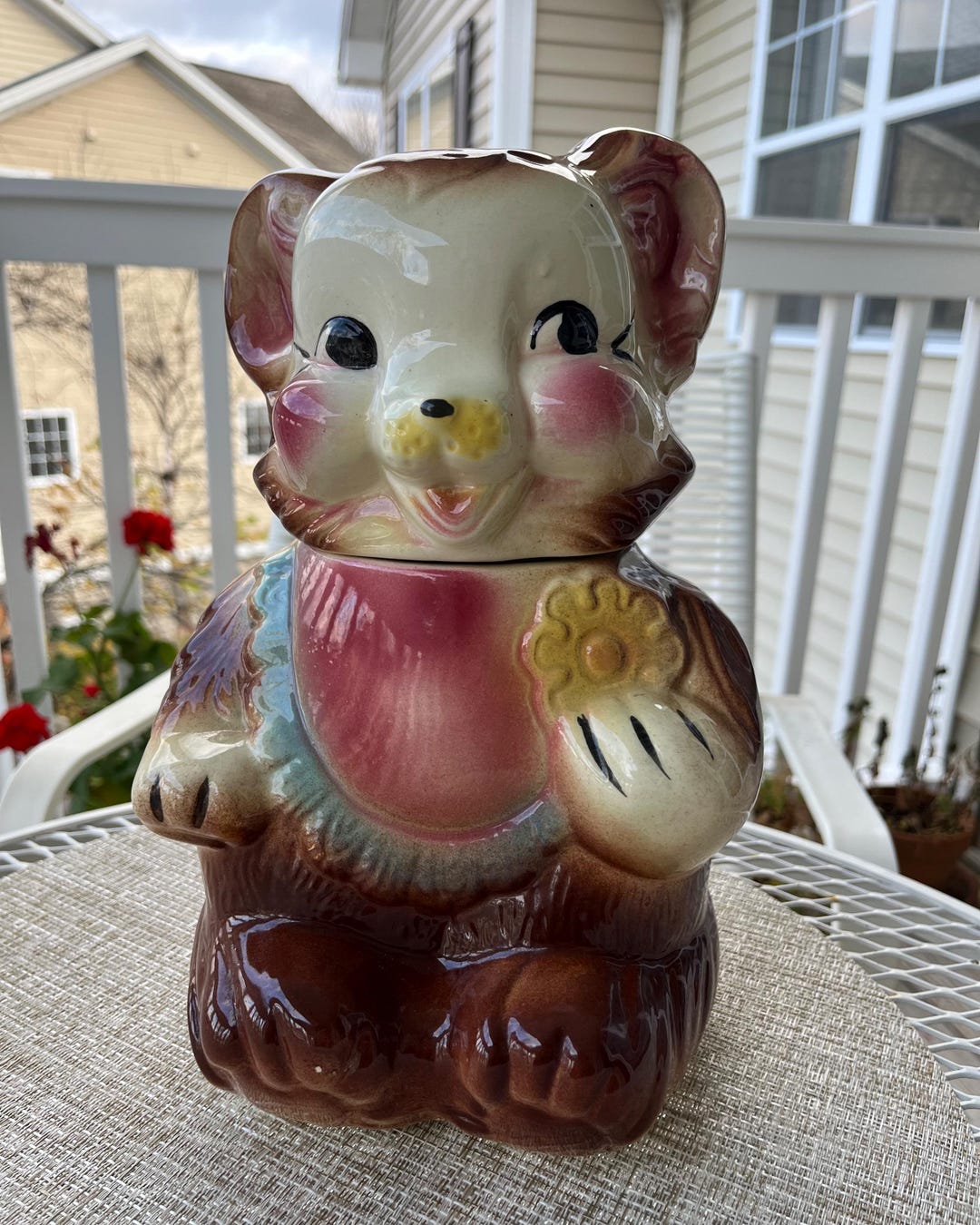 Bear Cookie Jar Vintage
