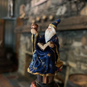 Wizard Winestopper:  Handcrafted Resin Wine & Liquor Bottle Stopper
