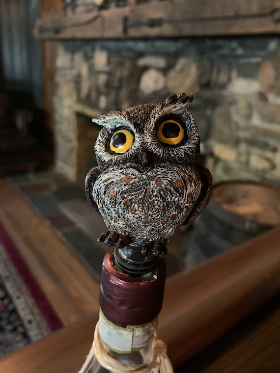 Owl wine store stopper