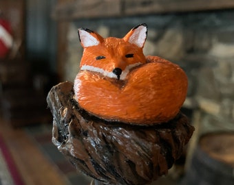 Fox Winestopper: Handcrafted Resin Wine & Liquor Bottle Stopper