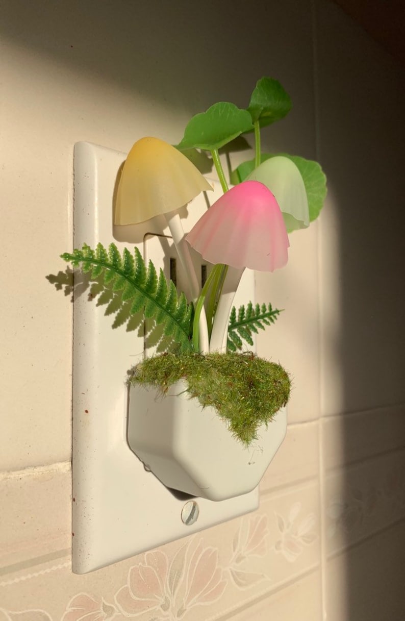 Magical Mushroom LED Night Light Color Changing Portable Etsy