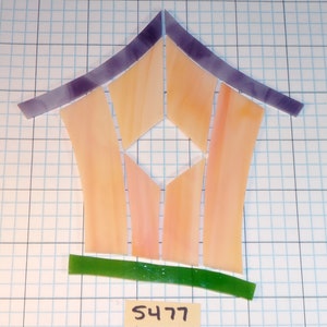 DIY Handcrafted Ramshackle Birdhouse Pre-cut Mosaic Stained Glass Set – Garden / Stepping Stone #5477