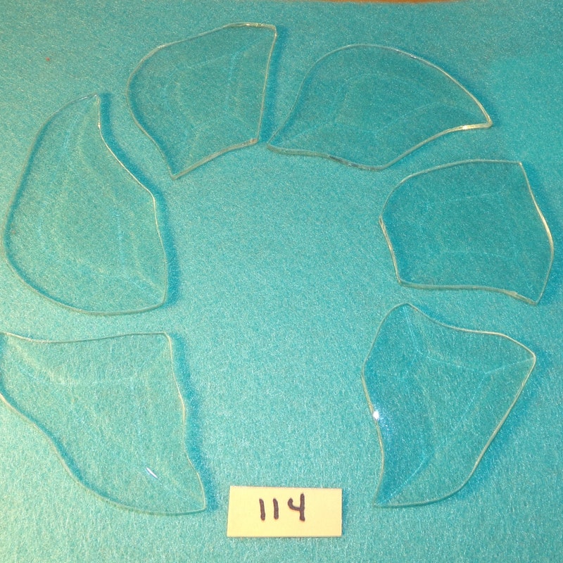 4-3/4" X 14-1/4" Exquisite Clea Glass Bevel Cluste EC597