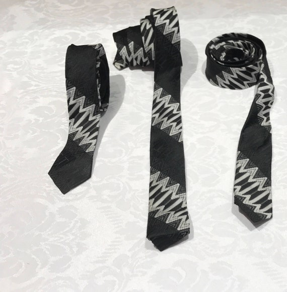 1980/'s Mods Skinny Neck-Tie White