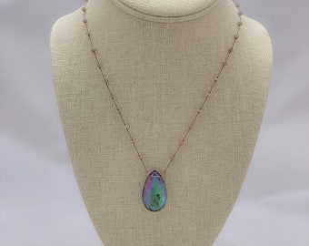 Zarte mystische Quarz Halskette