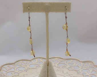 Citrin Dangle Ohrringe