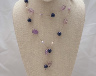 Goldstone und Ametrine Lariat