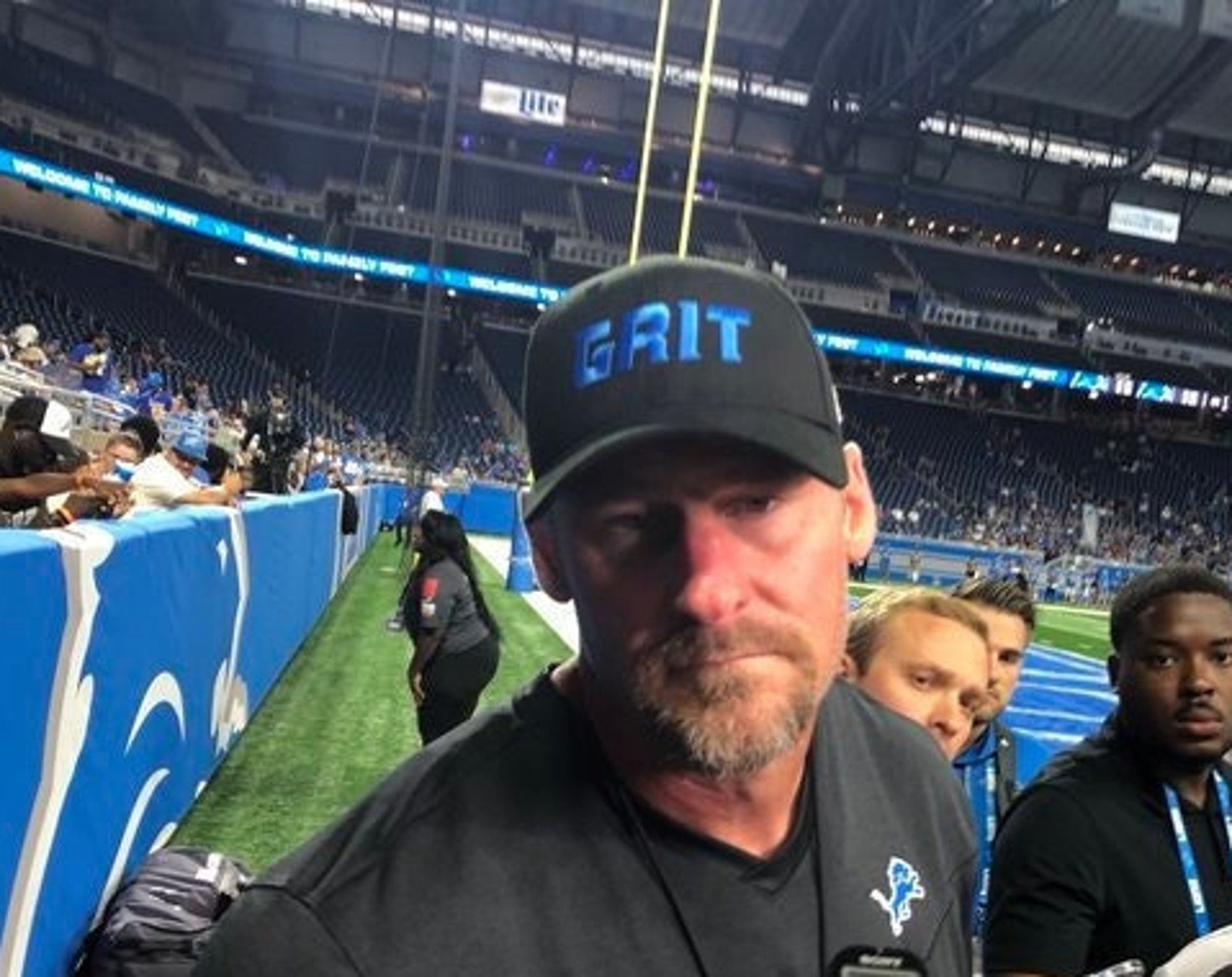 Detroit Lions Grit Hat, Dan Campbell's Grit Embroidered Baseball Caps