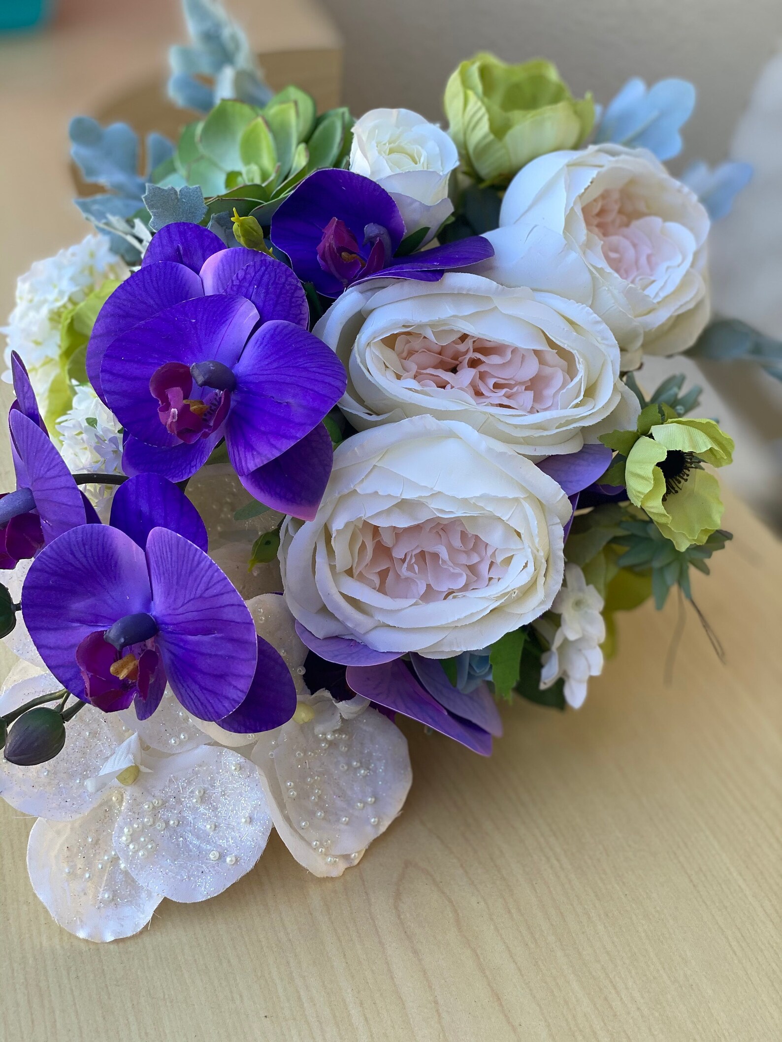 READY TO SHIP Bridal Bouquet/Bout Combo Silk Wedding Bouquet Etsy