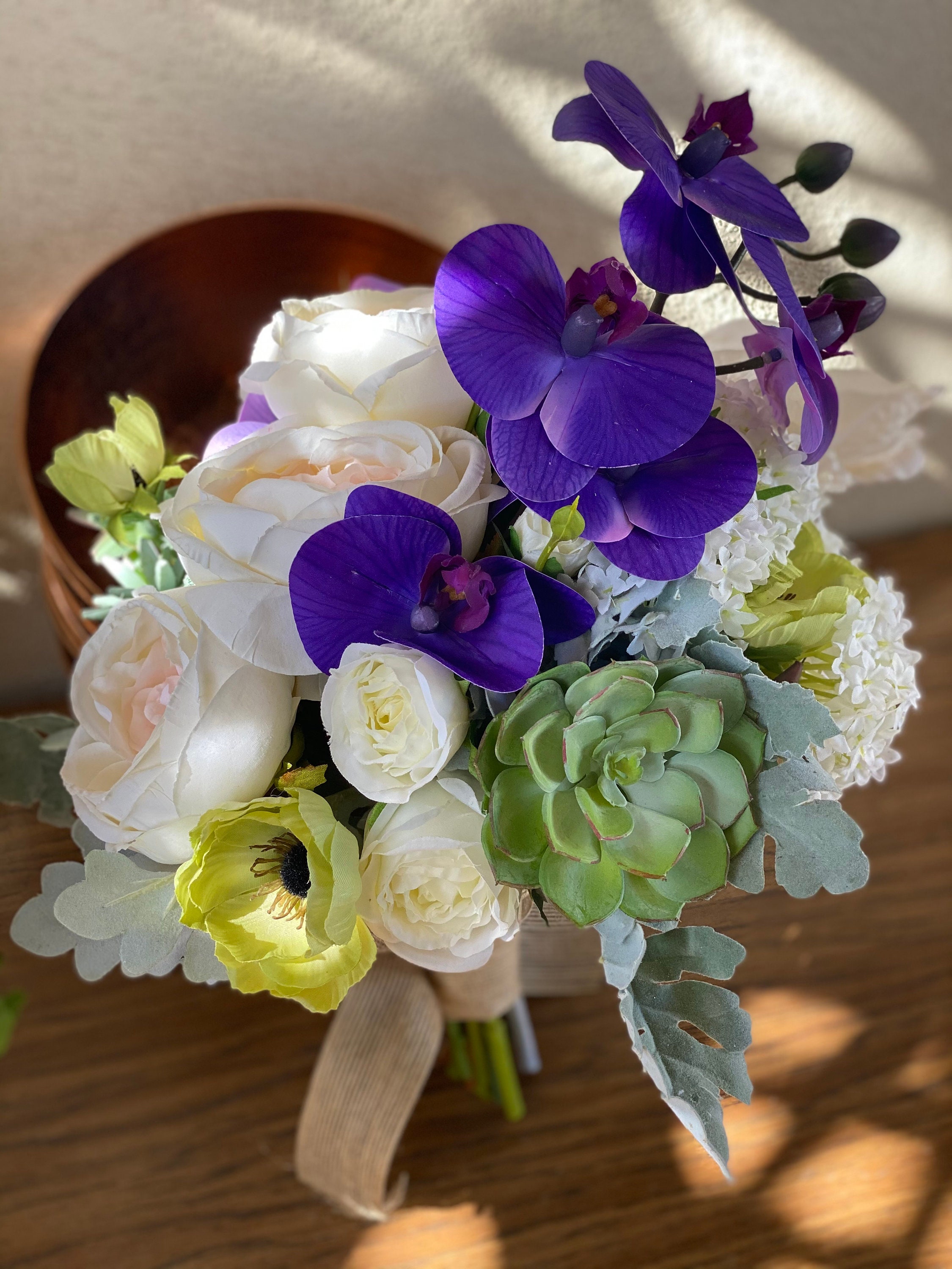 READY TO SHIP Bridal Bouquet/Bout Combo Silk Wedding Bouquet Etsy