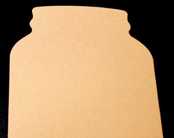 Mason Jar Invitation | Mason Jar Blank or Printed | Diecut Mason Jar with Optional Hole | Mason Jar Buntings Supply | Mason Jar  | 25/set