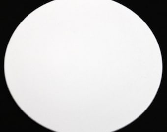 Círculos de papel - 6,5 polegadas não metálicos (25 círculos) com furos opcionais | Círculos de aglomerado | Círculos cortados | Suprimentos para guirlandas