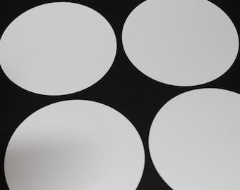Chipboard Circles | Circles 4 inch (25 circles) | Craft Supply | Die cut Circles | 4 inch circles | Cardstock or Chipboard Circles |