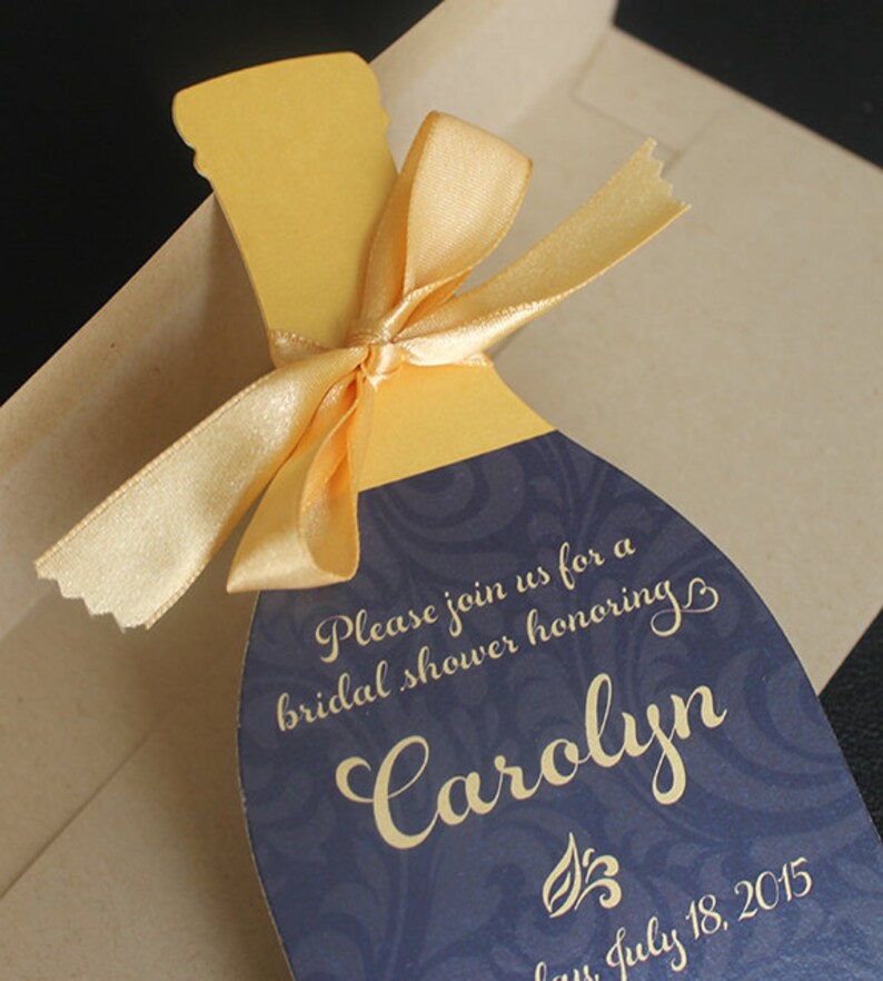 Wine Bottle Invitation Die Cut Wine Bottle Invitation Wine Themed