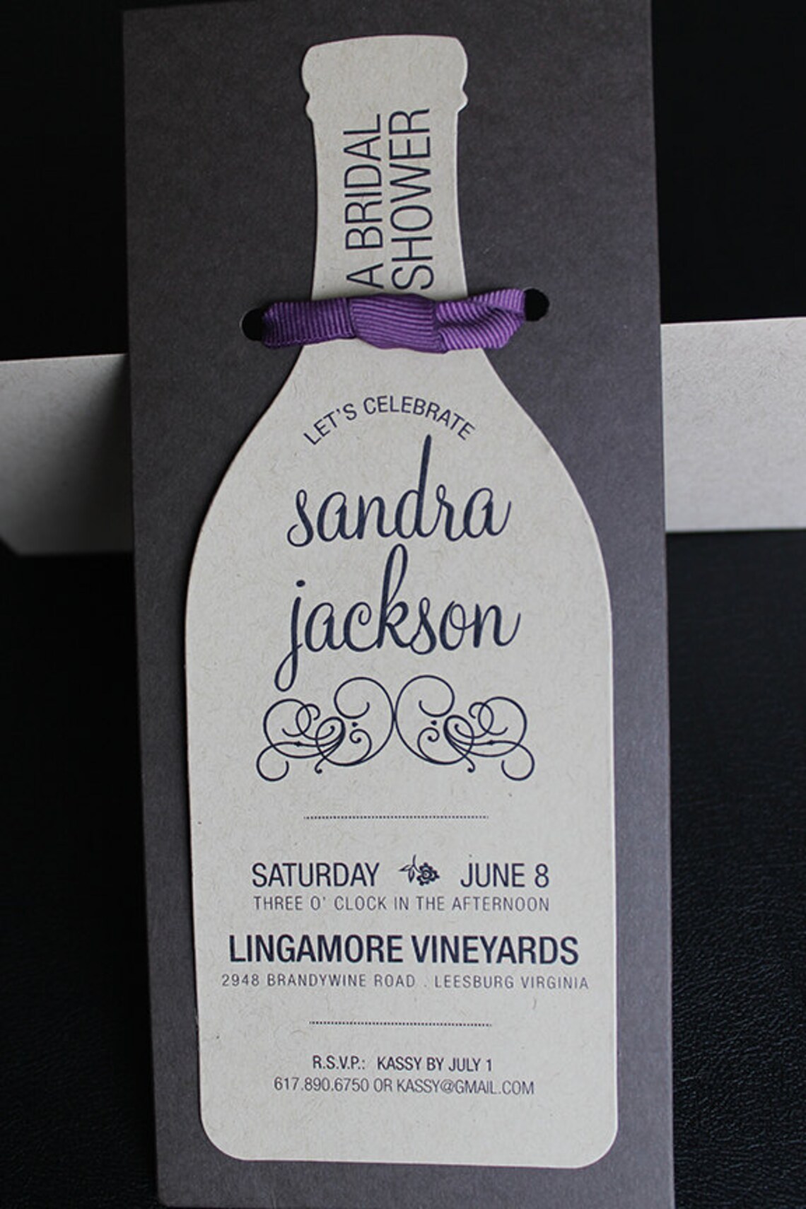 Wine Bottle Invitation Wine Invites Die Cut Wine Bottle Invitation