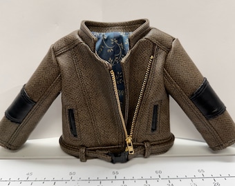 Motorcycle jacket-for the American girl doll or other 18” doll.