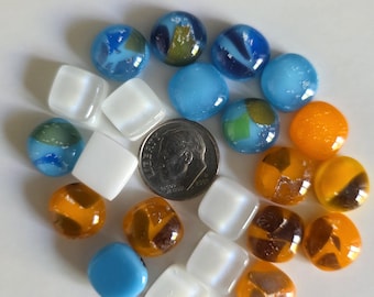 Clear on Top, Fused Glass 1oz Assortment dots COE96