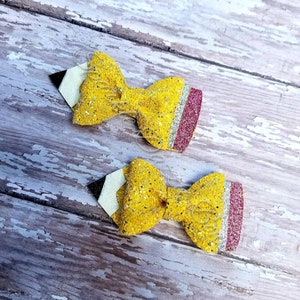 Back to school pencil bow READY TO SHIP
